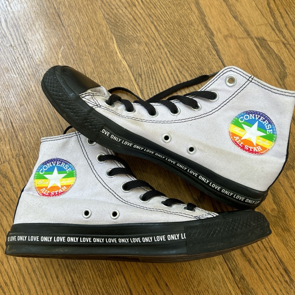Converse Chuck Taylor All Star Pride high-top sneakers rainbow star love only